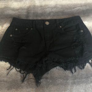 AEO Cutoff Shorts In Black